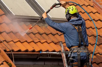 Démoussage et hydrofuge de toiture à Flamanville